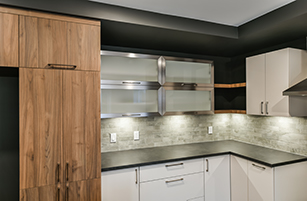 contemporary kitchen cabinet ensemble with differe 3UEPHXL 1